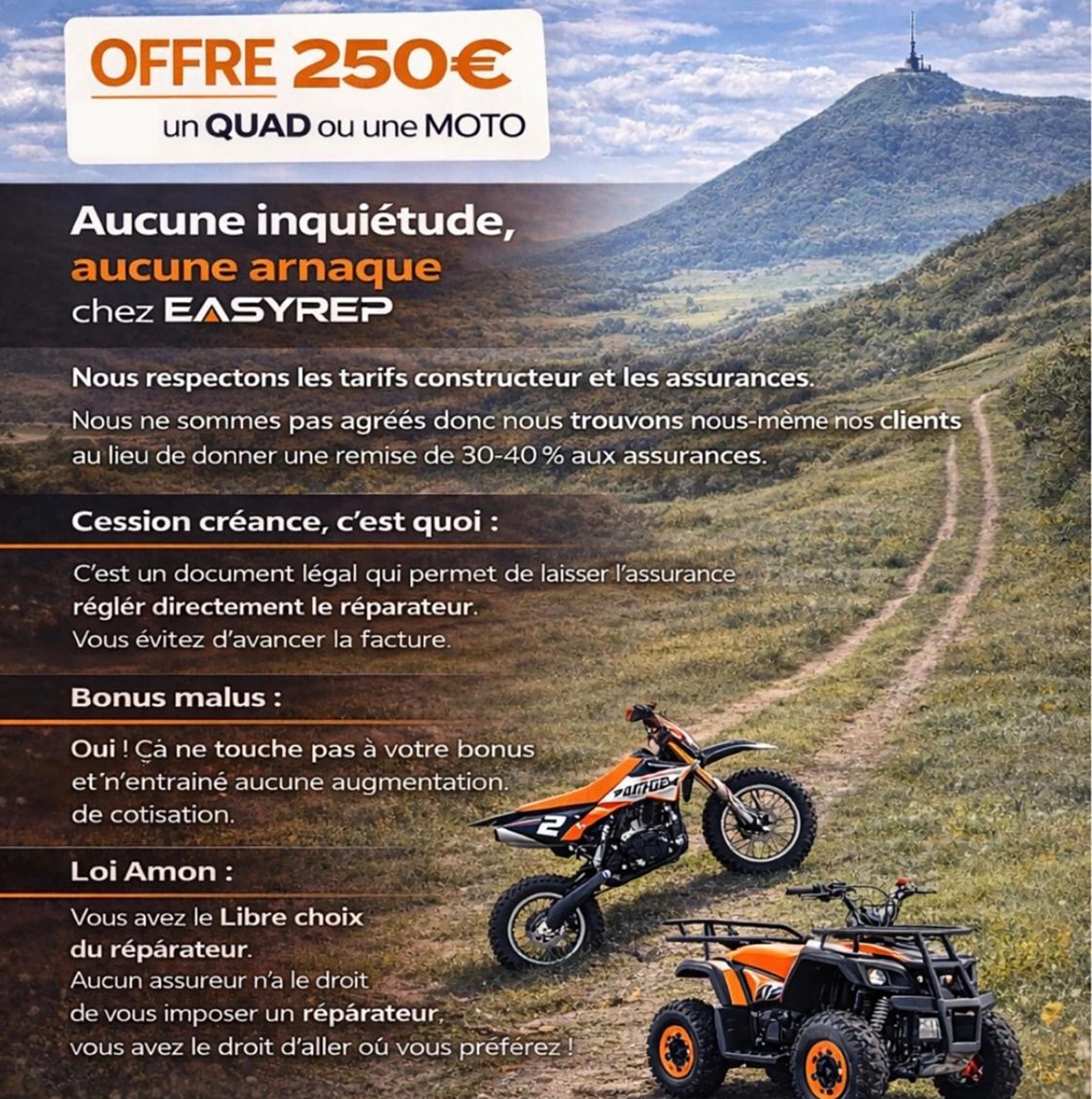 Pare-brise endommagé nécessitant réparation